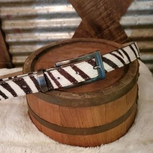 Elite vintage Zebra print belt